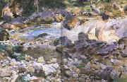 John Singer Sargent Mountain Stream (mk18) Spain oil painting artist